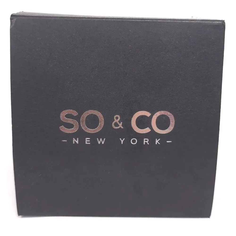 SO & CO NY New Mens Watch Analog Digital Black Yellow Sport 100M Water Resistant